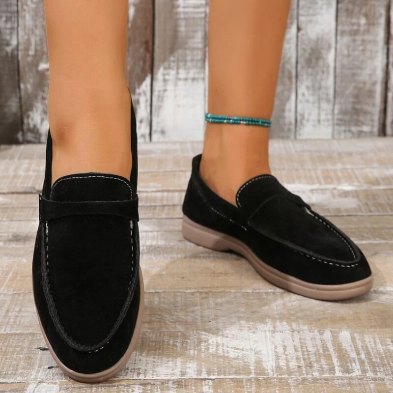 Blaire | Stylish Suede-Effect Loafers for Women