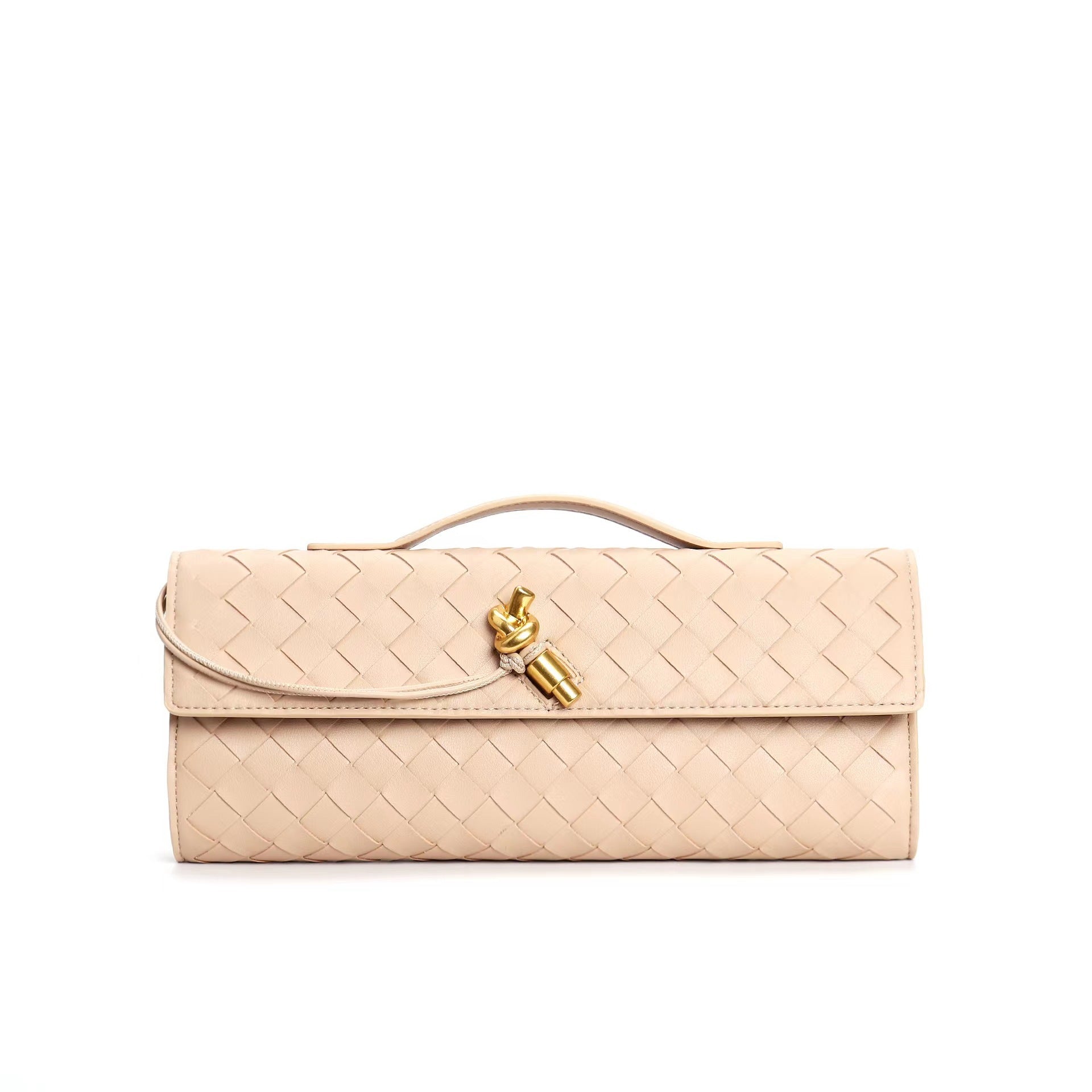 Leora | Luxe Shoulder Bag - Woven Clutch