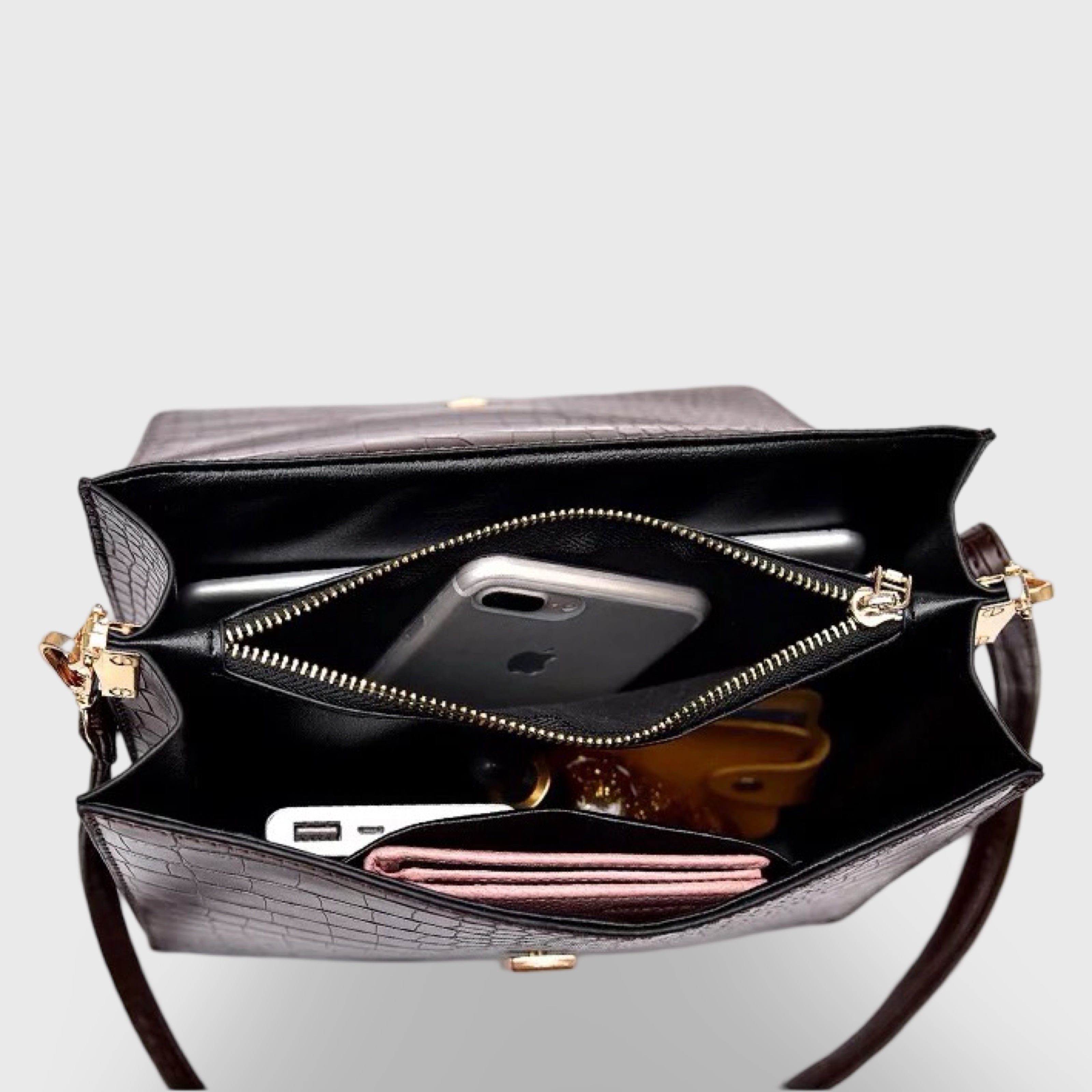 Diek | Mini Croc Shoulder Bag - Crossbody