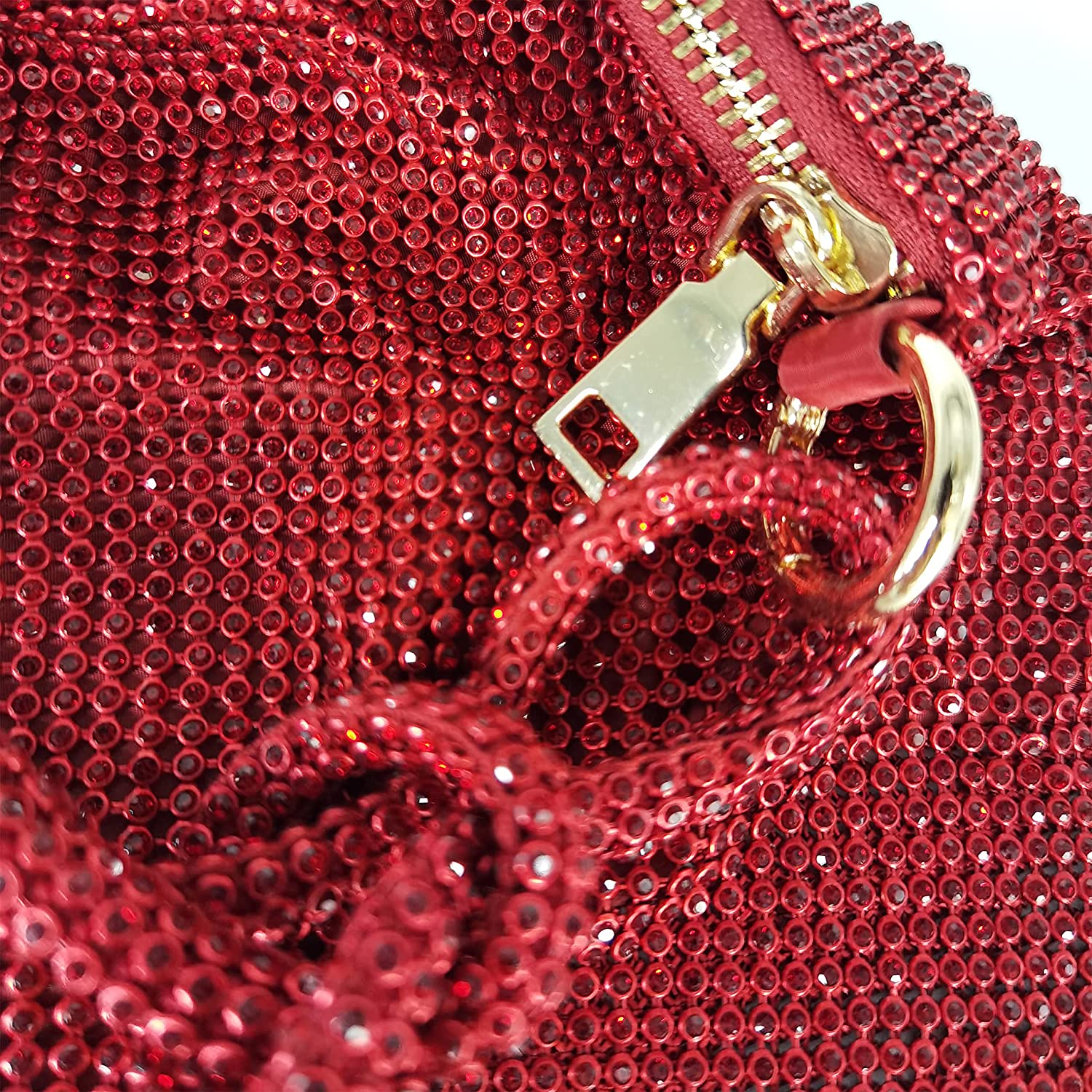 Luxury Shiny Bag with Chain Detail