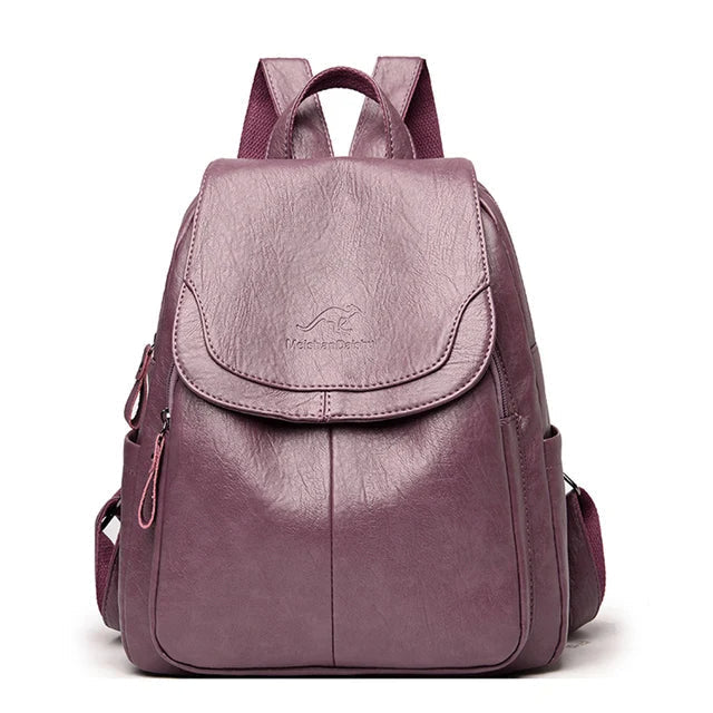 Stylish Leather Backpack