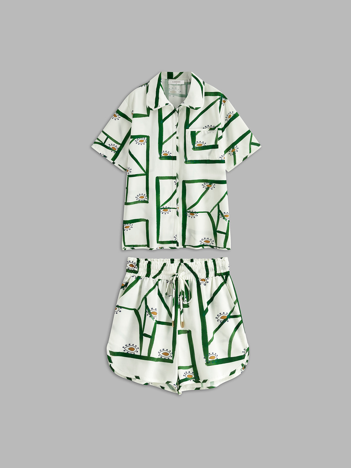 Cita | Women's Printed Summer Set – Top and Shorts