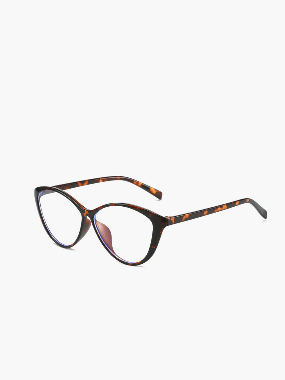 Jytte | Women's Retro Cat-Eye Glasses in Leopard Print