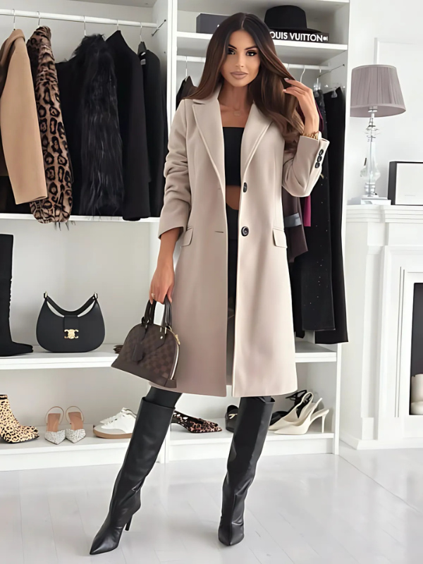 Emmi | Luxe Mid-Length Trench Coat - Comfortable and Stylish