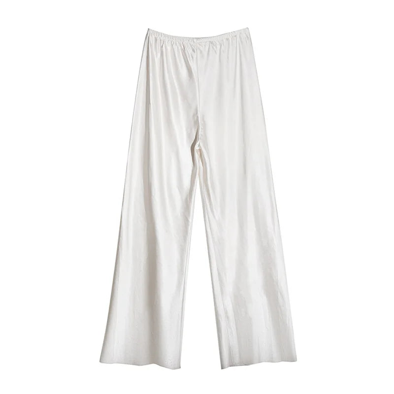 Liliana | Elegant & Comfortable Wide Leg Satin Pants
