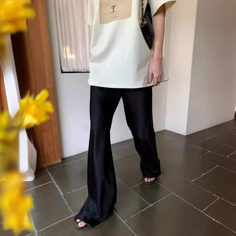 Liliana | Elegant & Comfortable Wide Leg Satin Pants