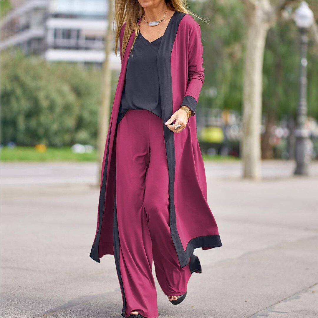 Evelyn | Stylish Women's Twinset - Cozy Two-Piece Jersey Ensemble
