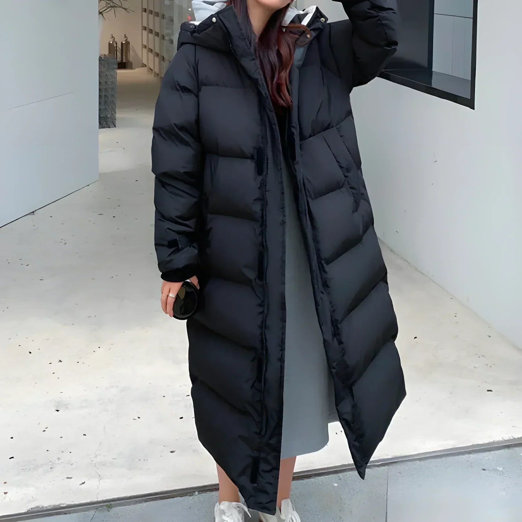 Anike | Long Winter Coat for Women - Waterproof & Windproof