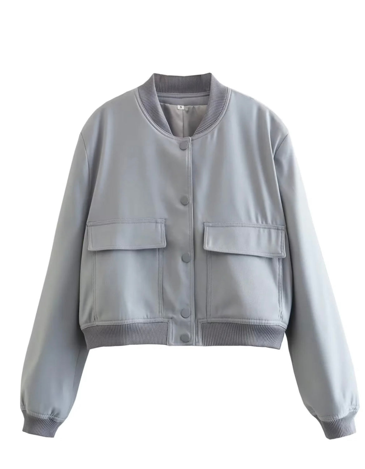 Stylish Cropped Bomber Jacket