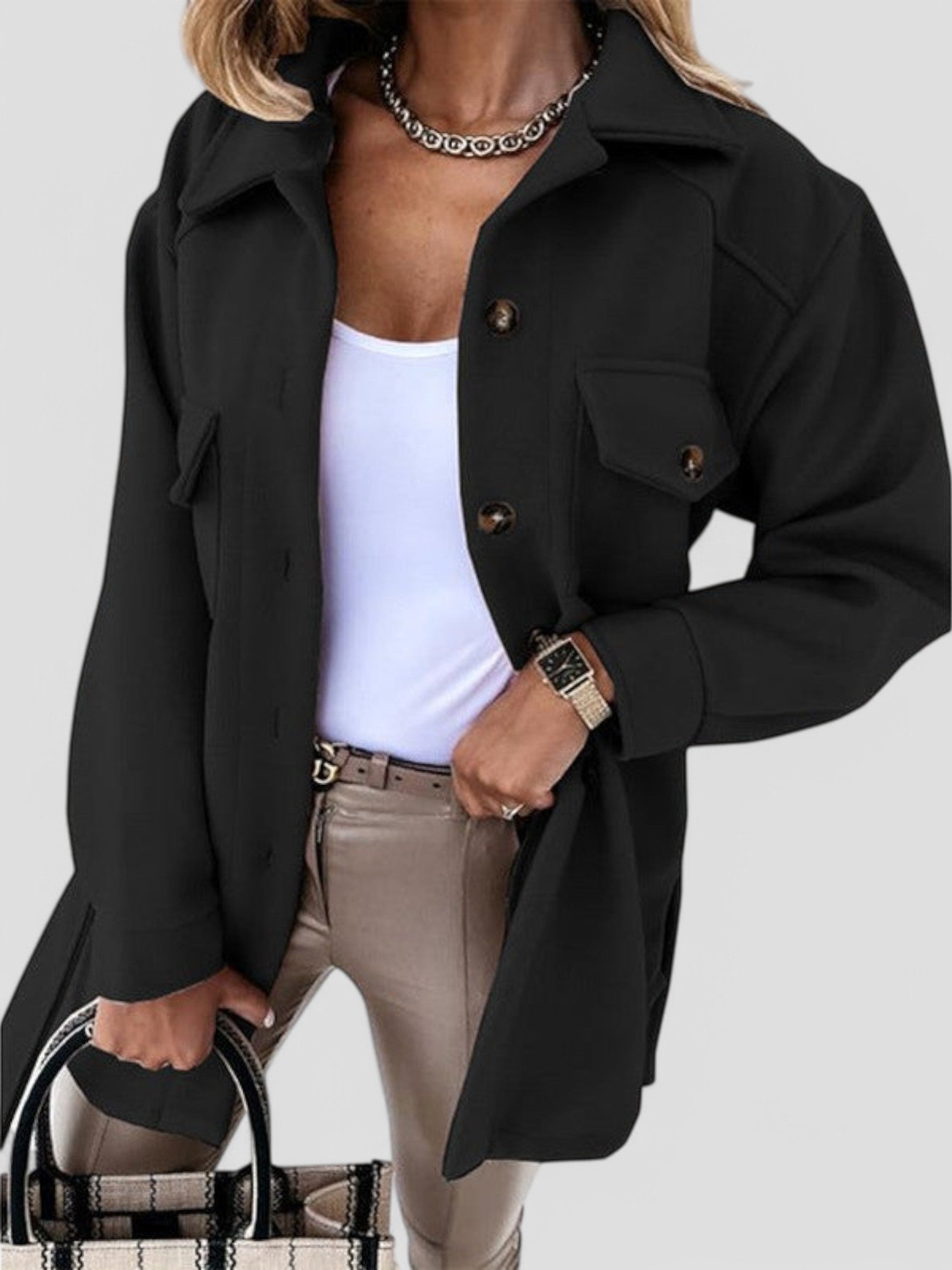 Trendy Summer Vest with Stylish Buttons for Women