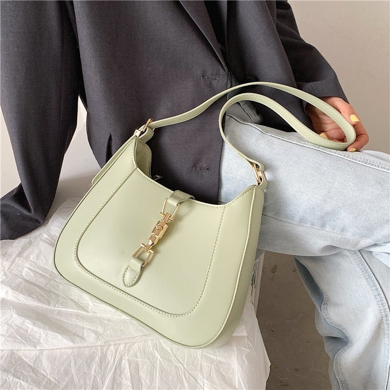 Baguette | Vintage Vegan Leather Shoulder Bag for Women