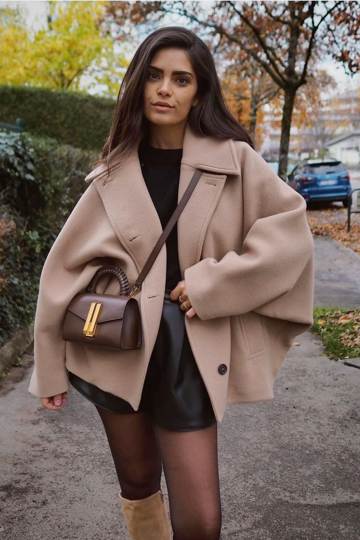 Acy | Oversized Wool Coat with Buttons