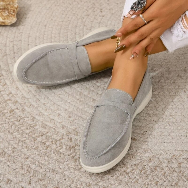 Blaire | Stylish Suede-Effect Loafers for Women