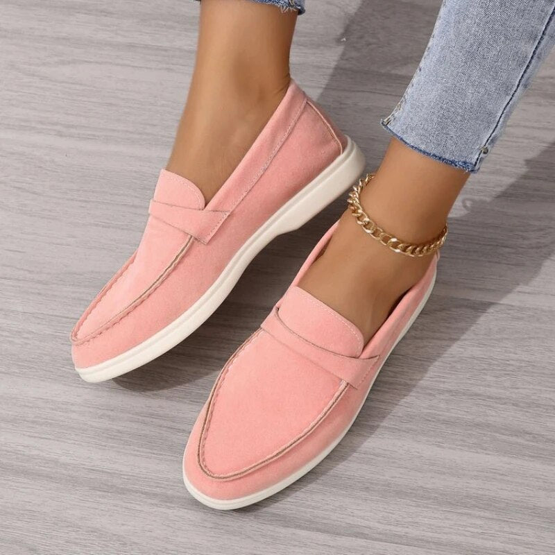Blaire | Stylish Suede-Effect Loafers for Women