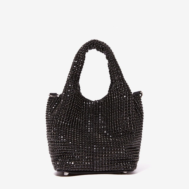 Glamorous Mini Handbag with Rhinestone Detail