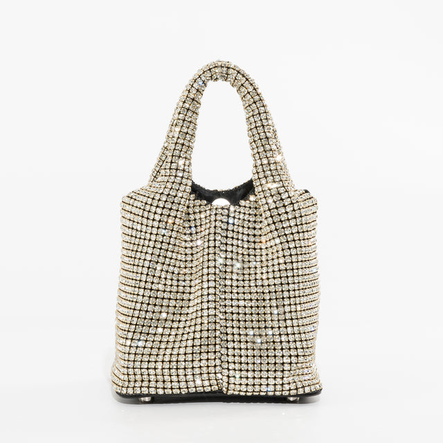 Glamorous Mini Handbag with Rhinestone Detail