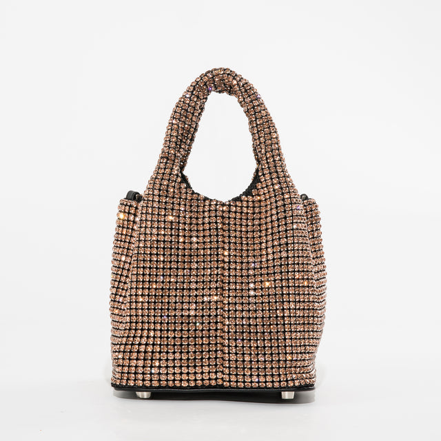 Glamorous Mini Handbag with Rhinestone Detail
