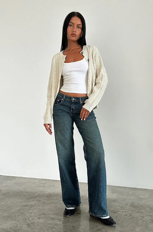 Roja | Trendy Women's Low-Rise Straight-Leg Jeans