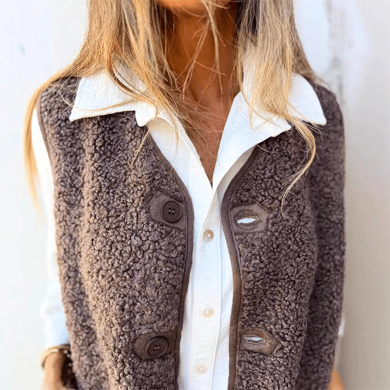 Aleida | Gilet Top for Women - Soft and Warm