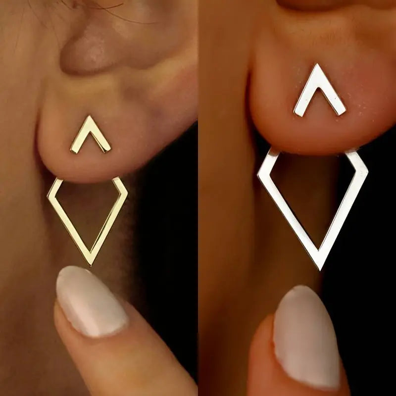 Eska | Sleek Geometric Minimalist Earrings