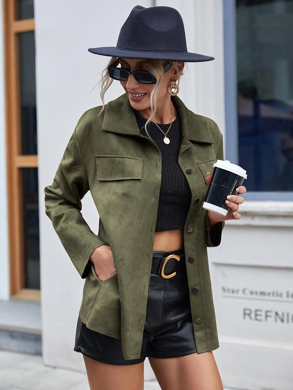 Oly | High-Quality Suede Coat for Women - Stylish and Versatile