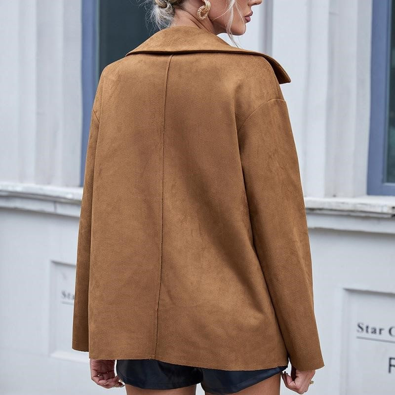 Oly | High-Quality Suede Coat for Women - Stylish and Versatile