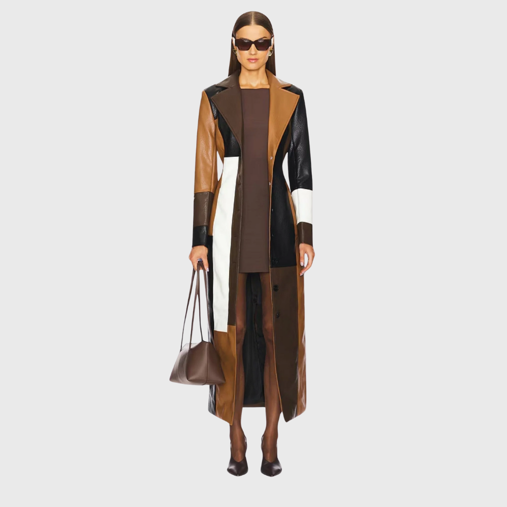 Marianne | Classic Colorblock Trenchcoat