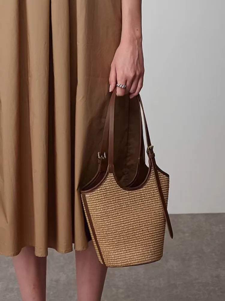 Mexxi | Boho Shopper for Women - Handmade Rattan Beach Bag