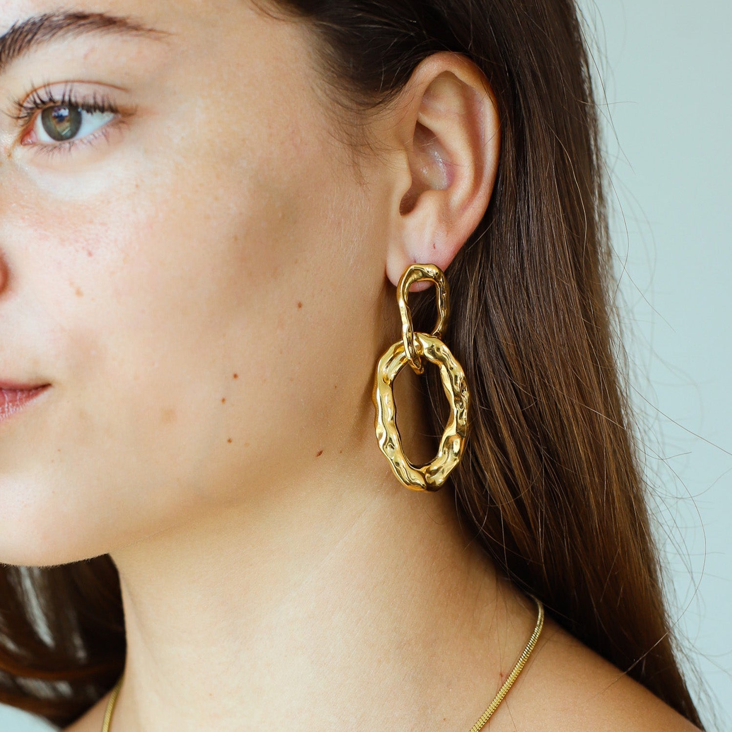 Bold Gold Stainless Steel Earrings for Women