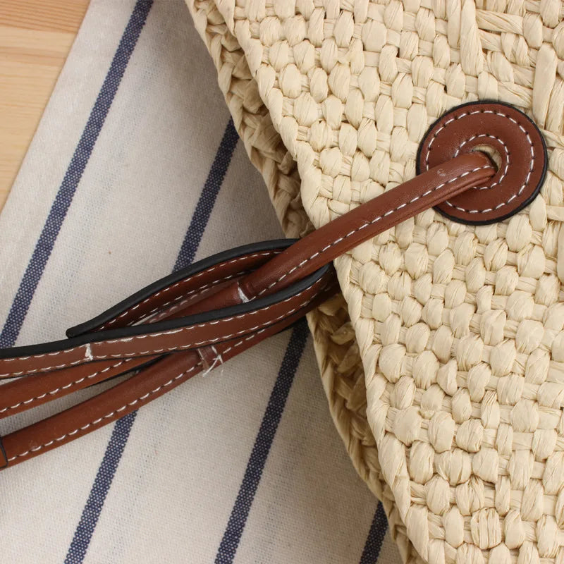 Harper | Large Raffia Shoulder Bag for Women