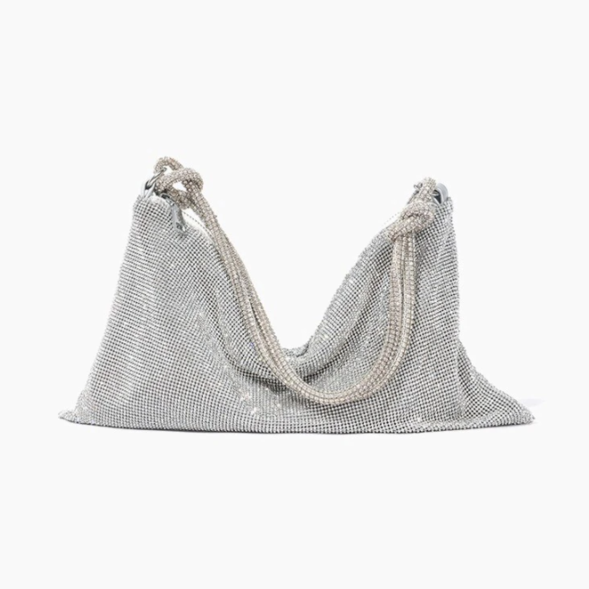 Luxury Shiny Bag with Chain Detail