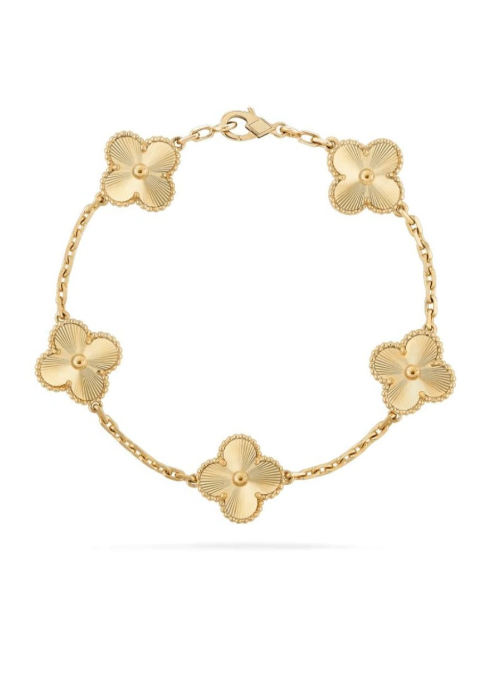 Gold Clover Bracelet for Brides – Hypoallergenic Stainless Steel