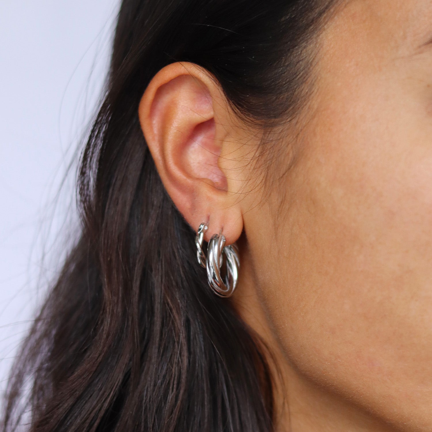 Tasja | Chic Twisted Mini Hoop Earrings