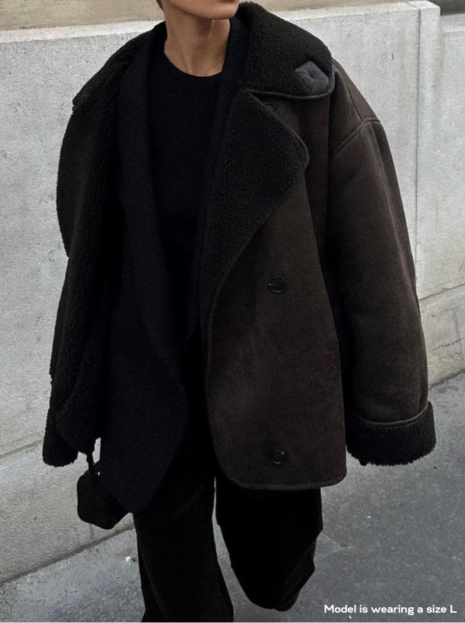 Aira | Biker Look Winter Jacket with Teddy Lining – Warm & Stylish