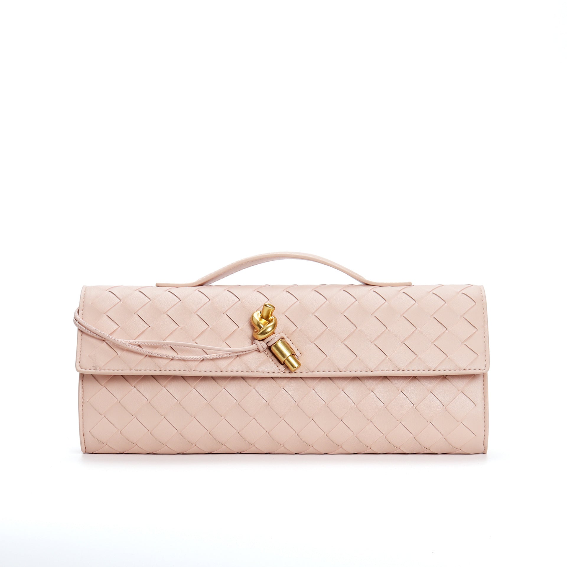 Leora | Luxe Shoulder Bag - Woven Clutch