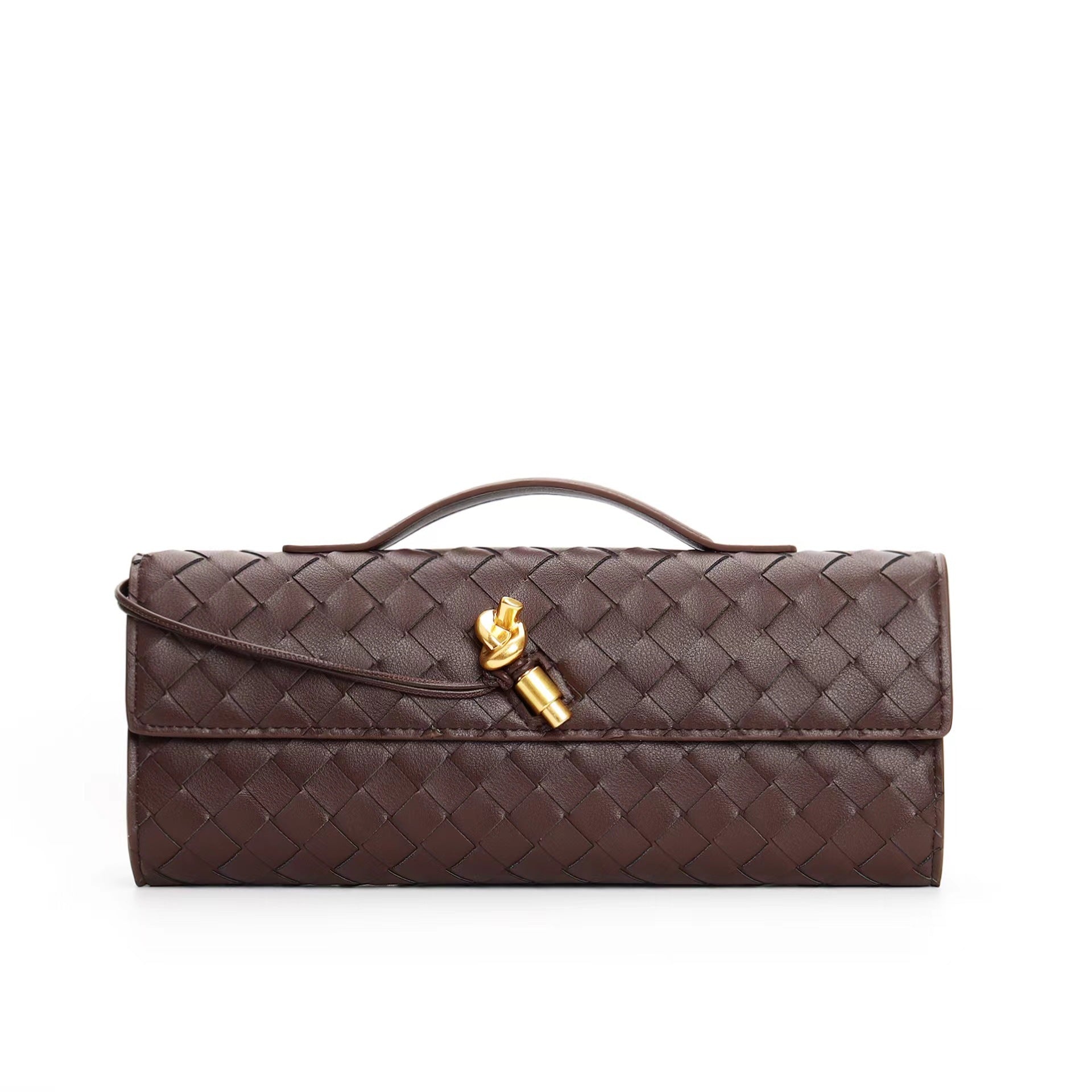 Leora | Luxe Shoulder Bag - Woven Clutch