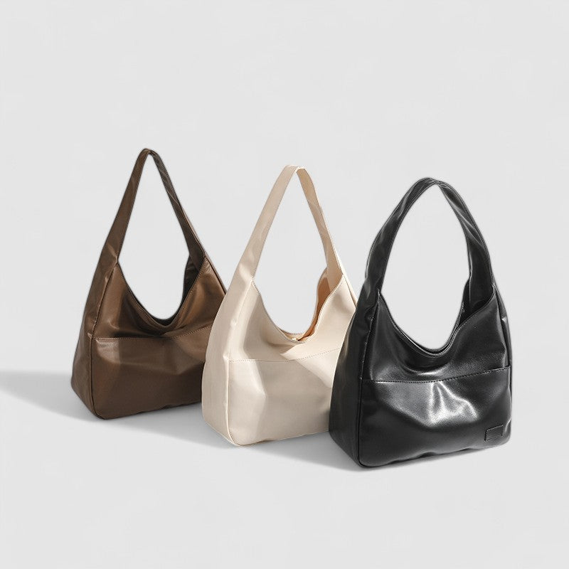 Nouri | Shoulder Bag Made of High-Quality Vegan Leather with Gold Details