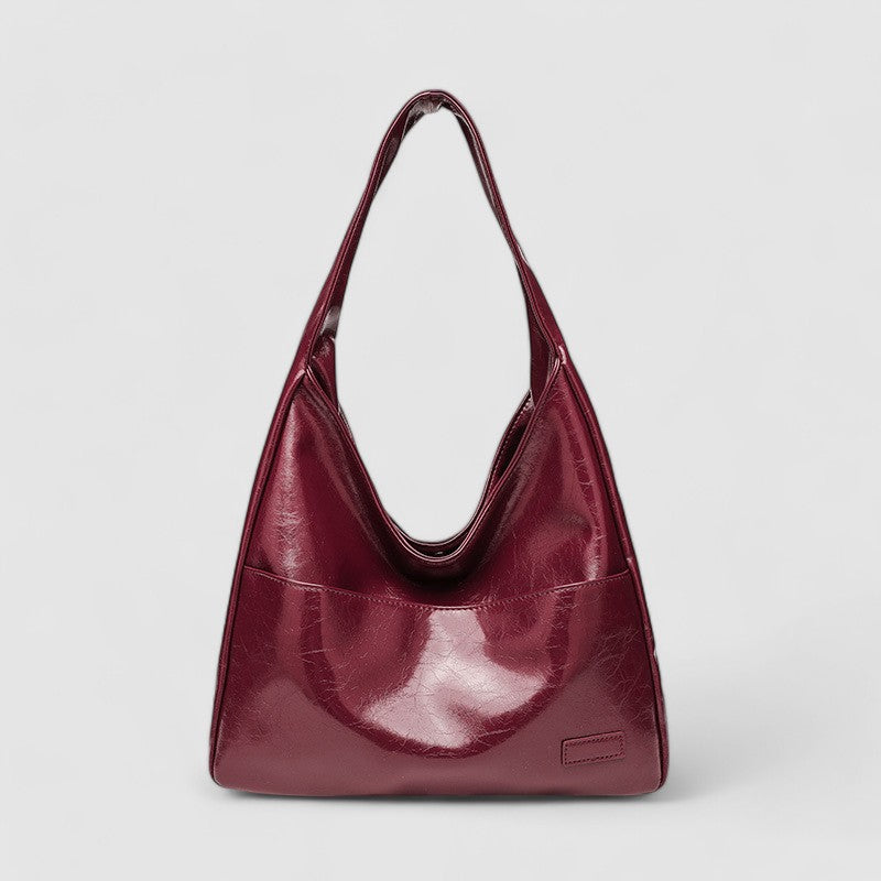 Nouri | Shoulder Bag Made of High-Quality Vegan Leather with Gold Details