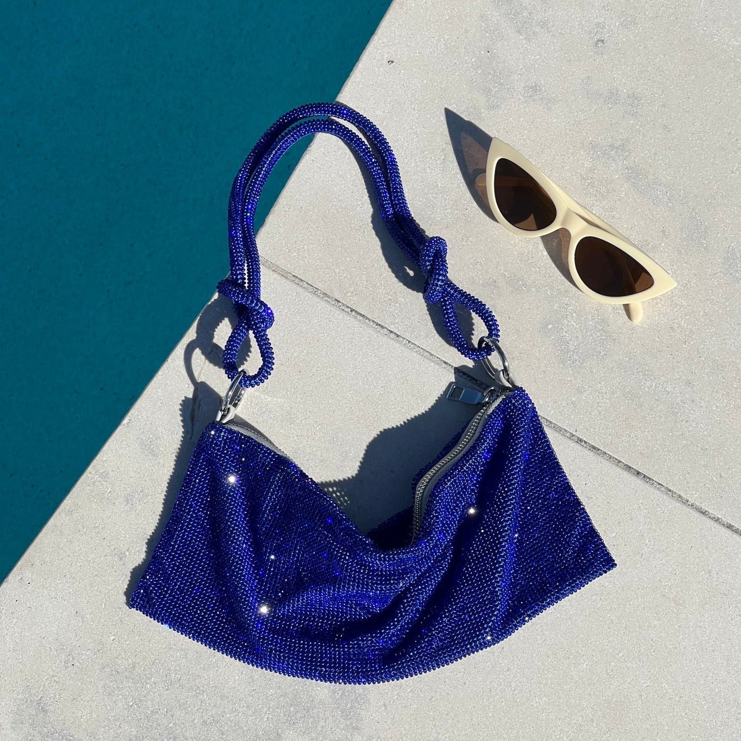 Luxury Shiny Bag with Chain Detail
