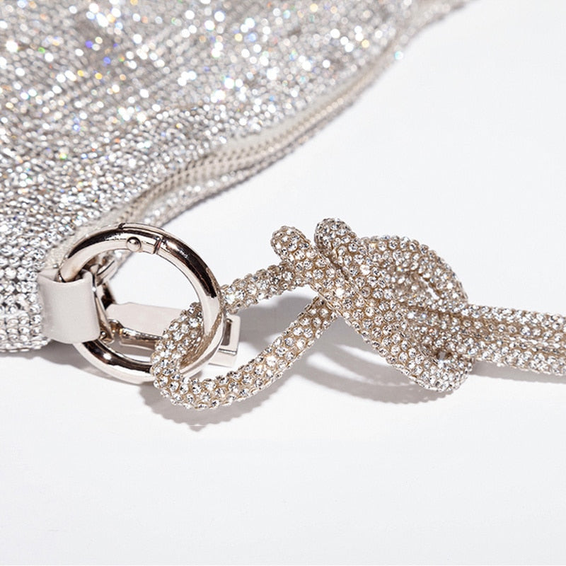 Luxury Shiny Bag with Chain Detail
