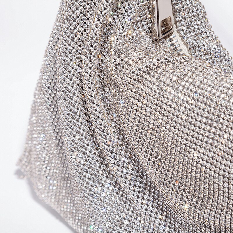 Luxury Shiny Bag with Chain Detail