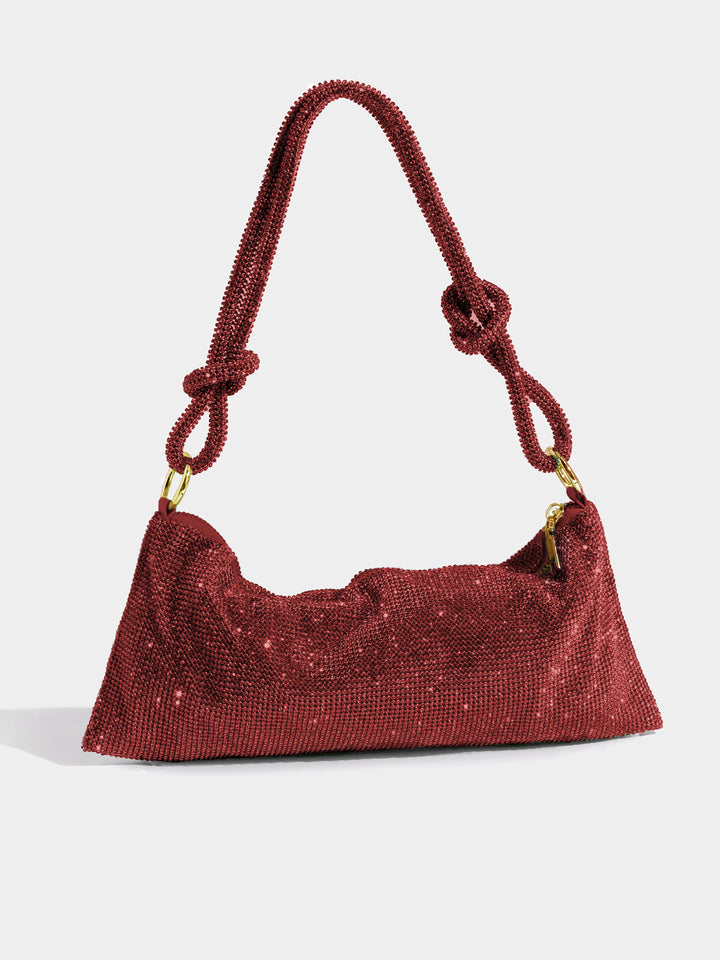 Luxury Shiny Bag with Chain Detail
