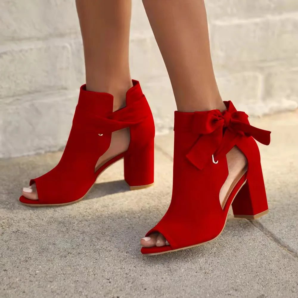 Caressa | Stylish Block Heel Ankle Boots