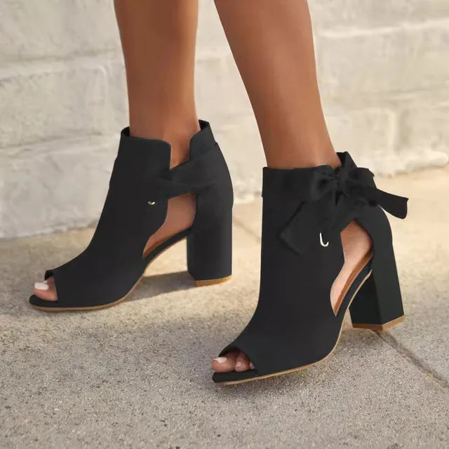 Caressa | Stylish Block Heel Ankle Boots