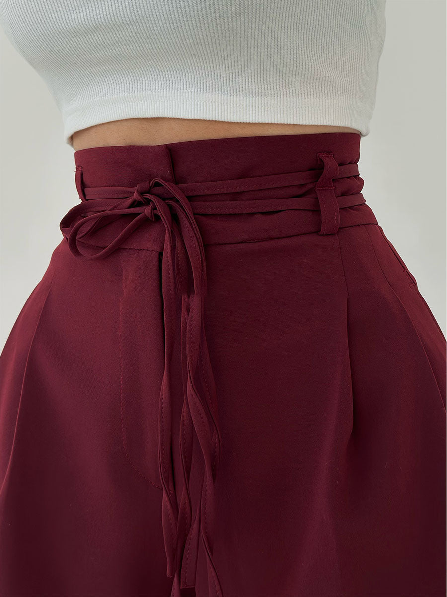 Margy | Women's High-Waisted Wide Leg Pants - Stretchy Fabric
