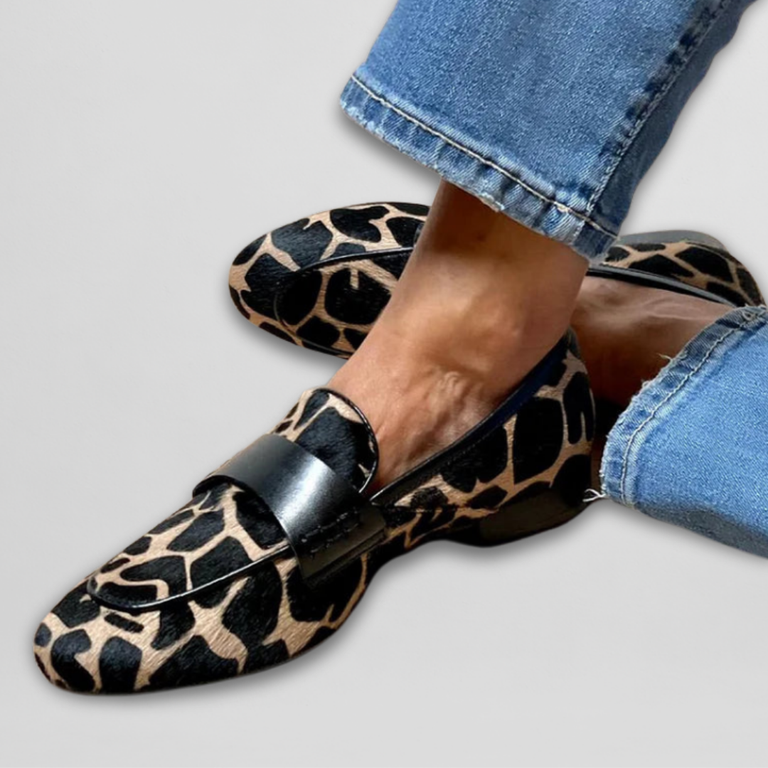 Reine | Animal Print Moccasins