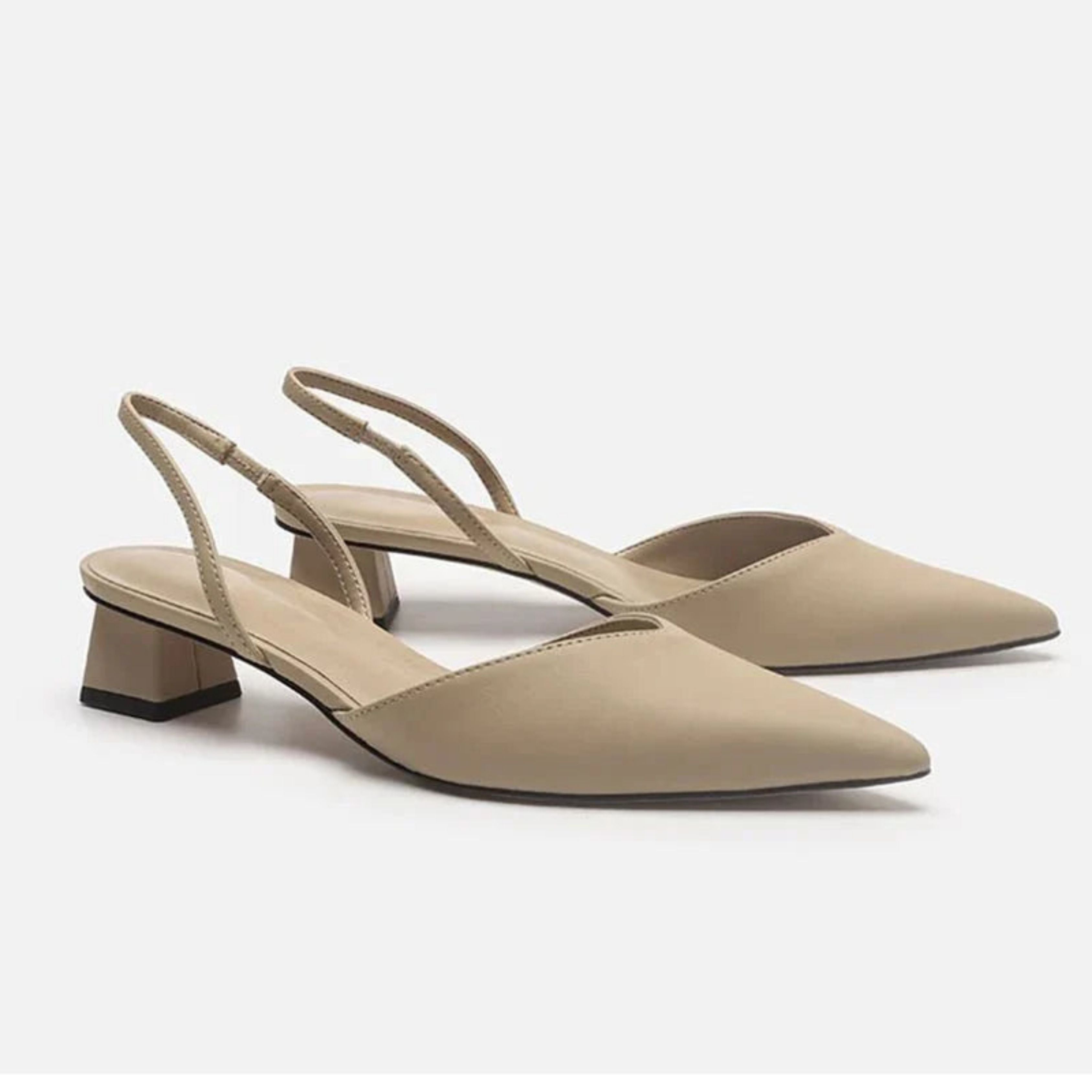 Femke | Stylish Low-Heel Slingback Pumps