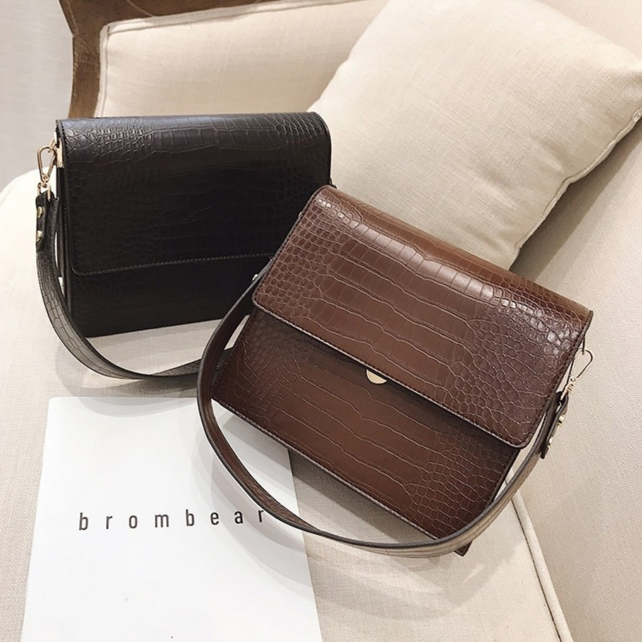 Diek | Mini Croc Shoulder Bag - Crossbody