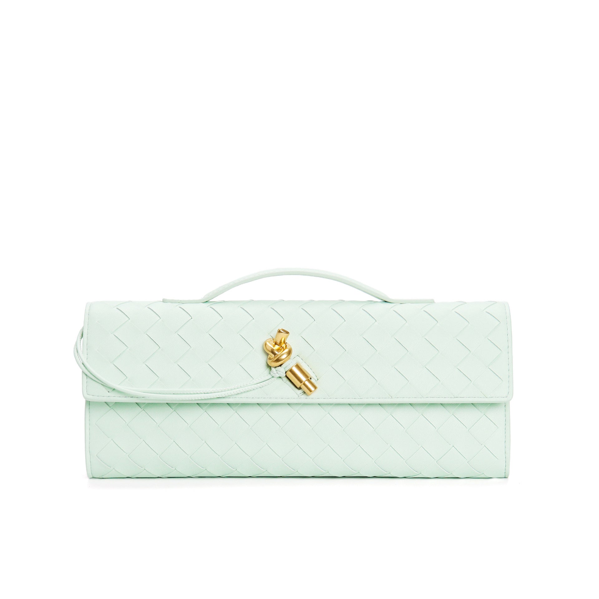 Leora | Luxe Shoulder Bag - Woven Clutch