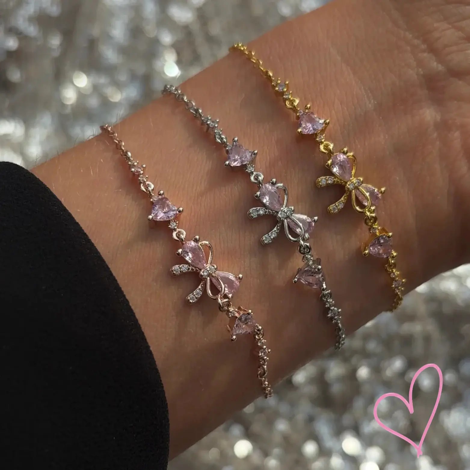 Aura | Chic Stainless Steel Bow Bracelet for Women – Elegant Design
